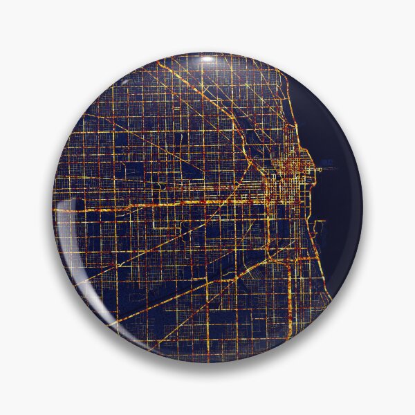 Item preview, Chicago, Illinois - City At Night designed and sold by deMAP.