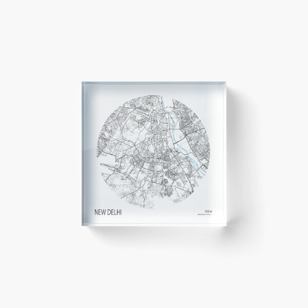Item preview, New Delhi City Map of India - Circle  designed and sold by deMAP.