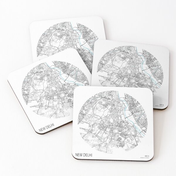 Item preview, New Delhi City Map of India - Circle  designed and sold by deMAP.
