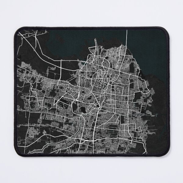 Item preview, Surabaya City Map of Indonesia - Dark designed and sold by deMAP.