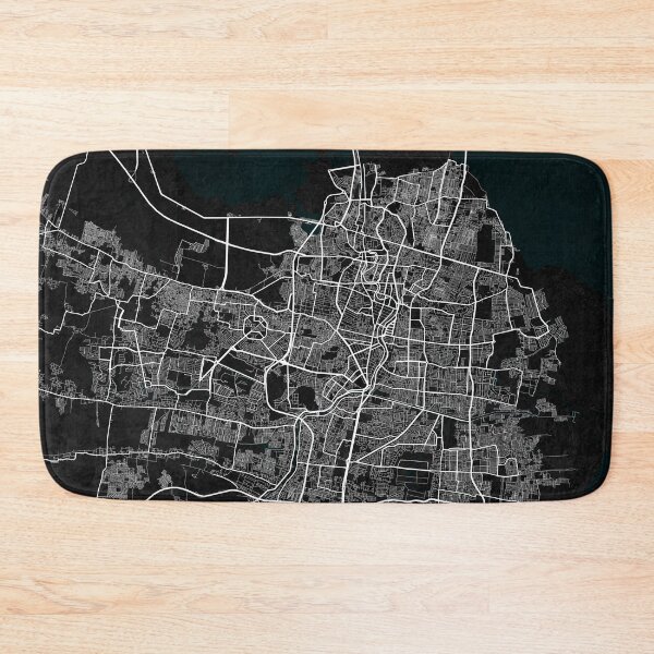Item preview, Surabaya City Map of Indonesia - Dark designed and sold by deMAP.
