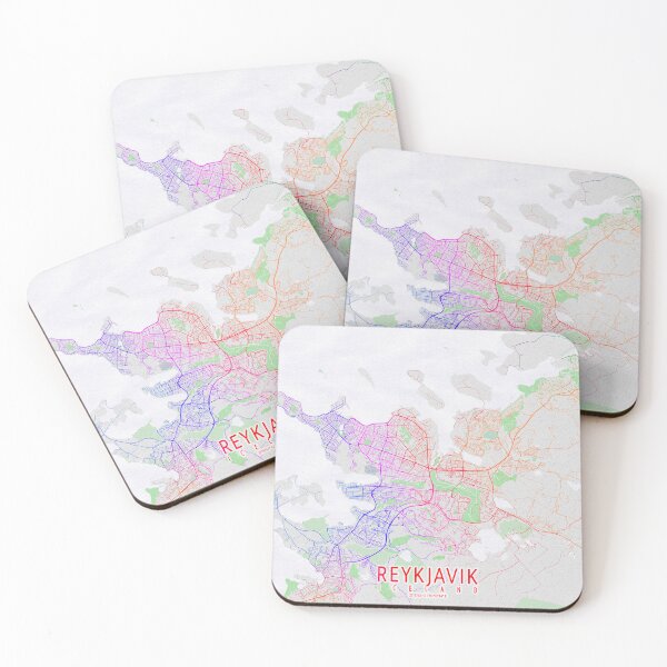 Item preview, Reykjavik City Map of Iceland - Colorful designed and sold by deMAP.