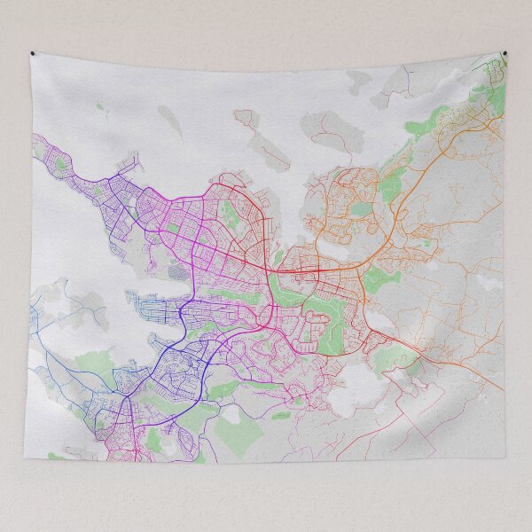 Item preview, Reykjavik City Map of Iceland - Colorful designed and sold by deMAP.