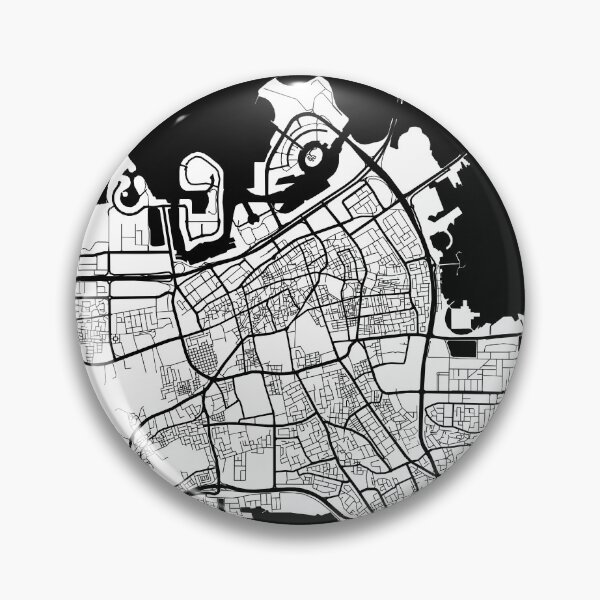 Item preview, Manama City Map Bahrain - Full Moon designed and sold by deMAP.