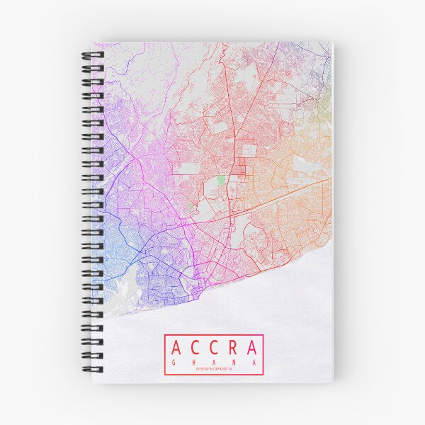Item preview, Accra City Map of Ghana - Colorful designed and sold by deMAP.