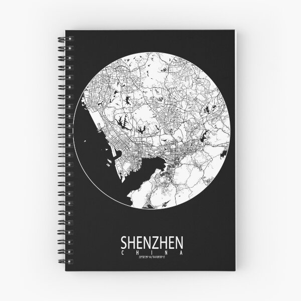 Item preview, Shenzhen City Map China - Full Moon designed and sold by deMAP.