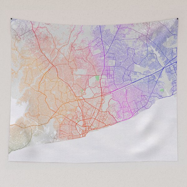 Item preview, Accra City Map of Ghana - Colorful designed and sold by deMAP.