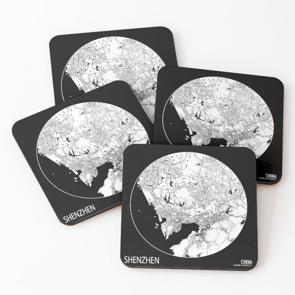 Item preview, Shenzhen City Map China - Full Moon designed and sold by deMAP.