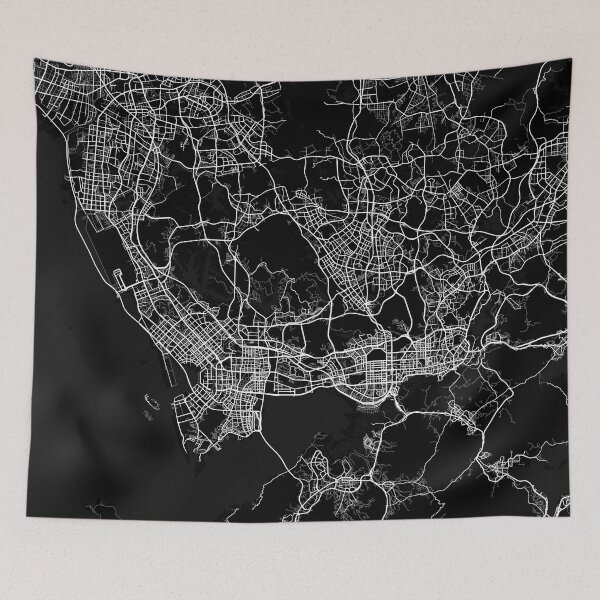 Item preview, Shenzhen City Map China - Full Moon designed and sold by deMAP.
