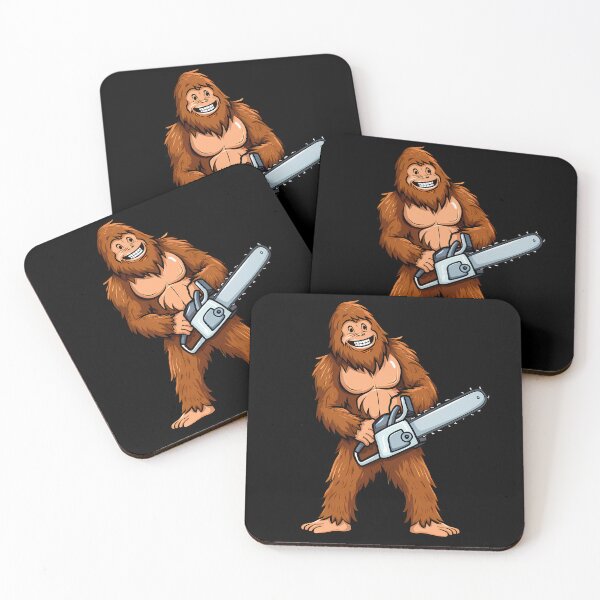 Item preview, Sasquatch Chainsaw designed and sold by Funny Vintage Stickers And T-Shirts.