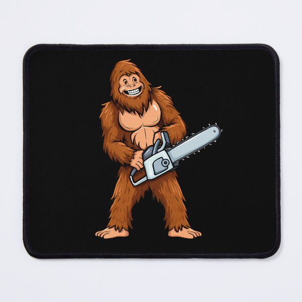 Item preview, Sasquatch Chainsaw designed and sold by Funny Vintage Stickers And T-Shirts.