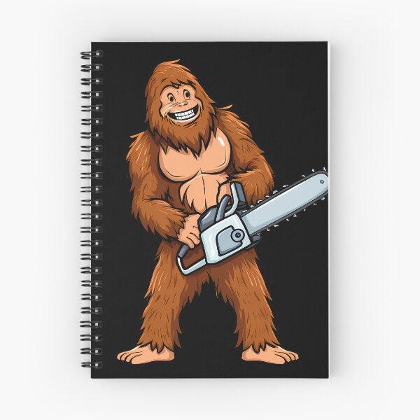 Item preview, Sasquatch Chainsaw designed and sold by Funny Vintage Stickers And T-Shirts.