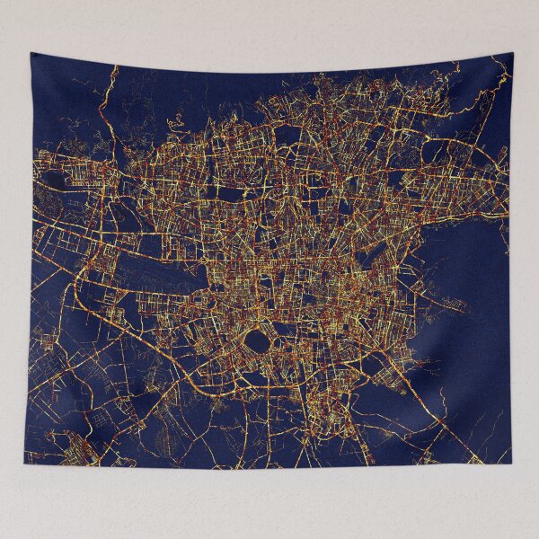 Item preview, Tehran, Iran - City At Night designed and sold by deMAP.
