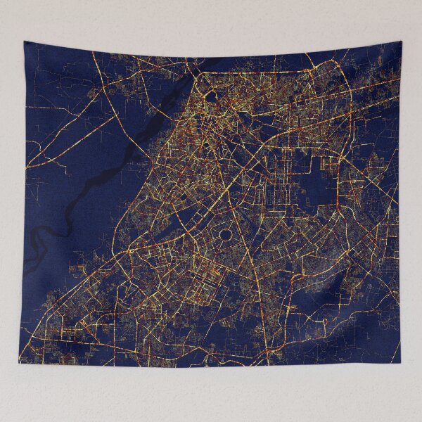 Item preview, Lahore, Pakistan - City At Night designed and sold by deMAP.