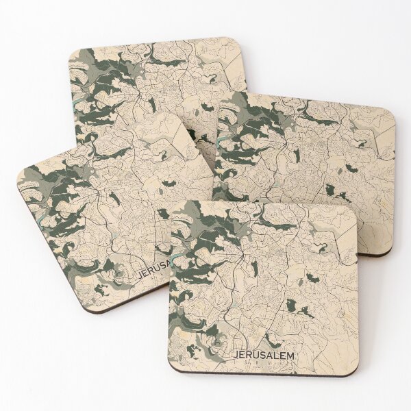 Item preview, Jerusalem City Map of Israel - Vintage designed and sold by deMAP.