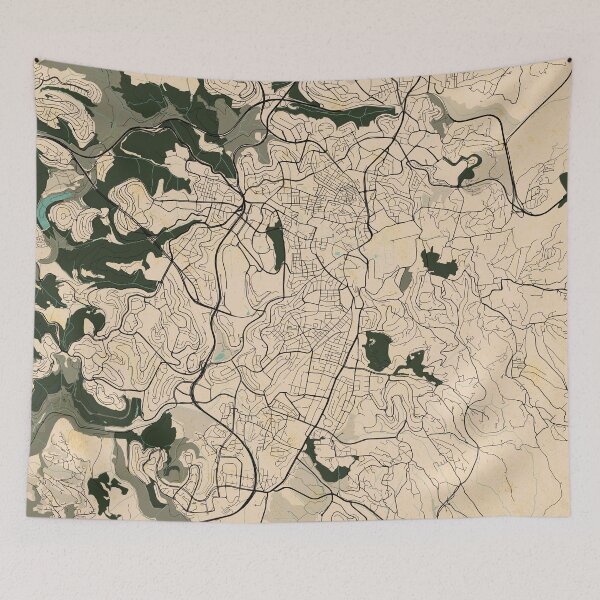 Item preview, Jerusalem City Map of Israel - Vintage designed and sold by deMAP.