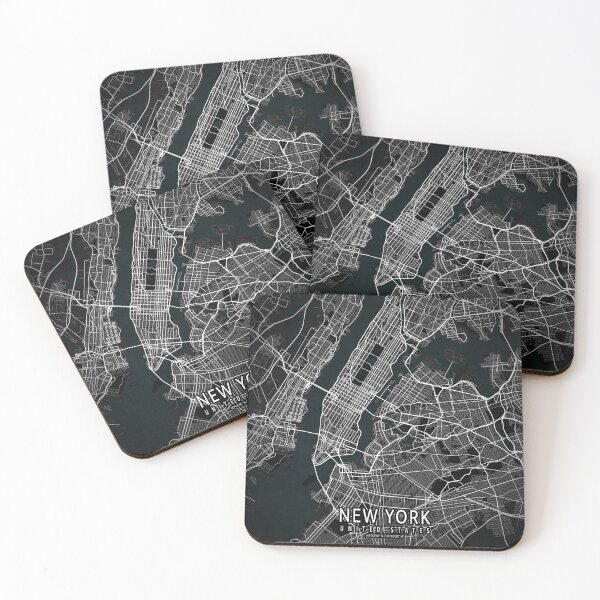 Item preview, New York City Map of the United States - Dark designed and sold by deMAP.