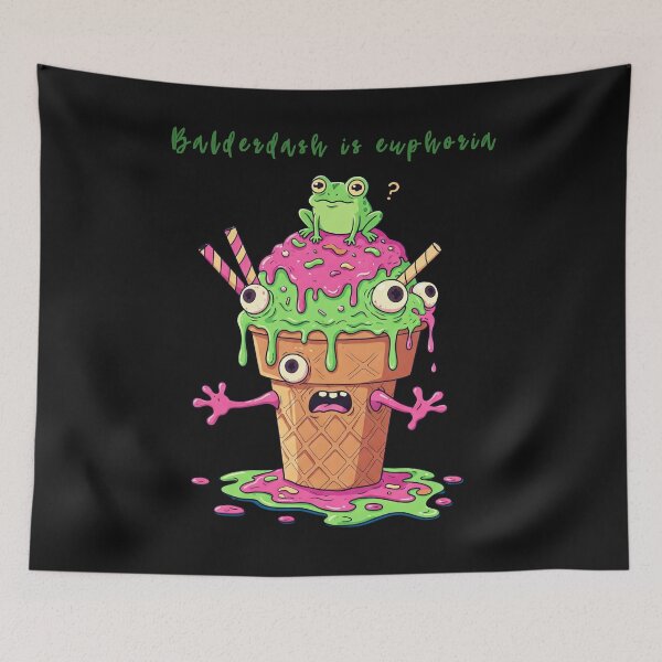Item preview, Monster Ice Cream Cone With A Frog Balderdash designed and sold by SurrealArtSzysz.
