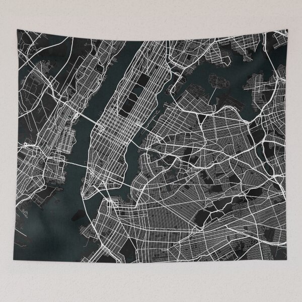 Item preview, New York City Map of the United States - Dark designed and sold by deMAP.