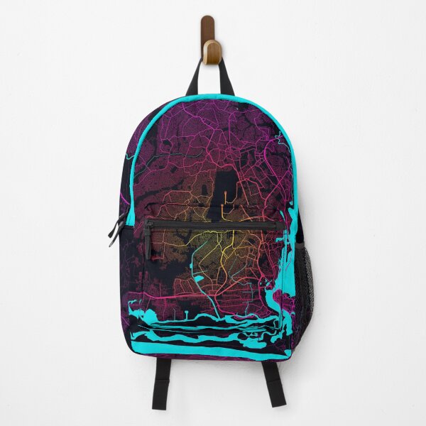 Item preview, Lagos City Map of Nigeria - Neon designed and sold by deMAP.