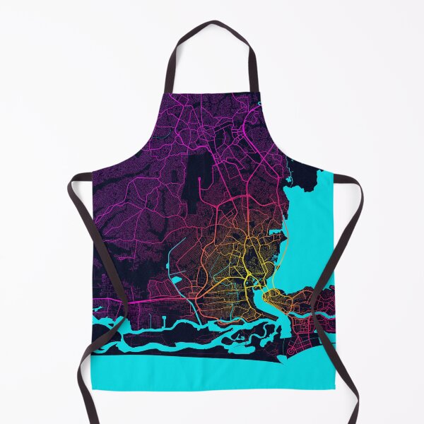Item preview, Lagos City Map of Nigeria - Neon designed and sold by deMAP.
