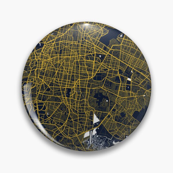 Item preview, Mexico City Map  - Gold Art Deco designed and sold by deMAP.