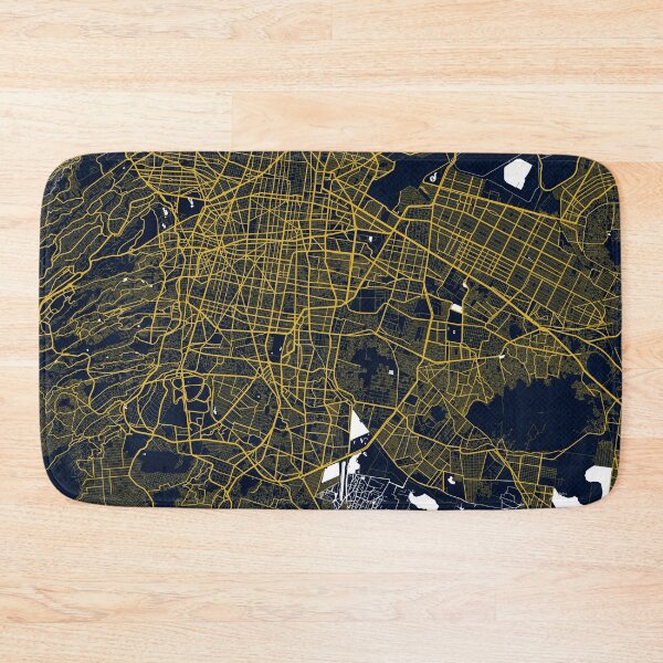Item preview, Mexico City Map  - Gold Art Deco designed and sold by deMAP.