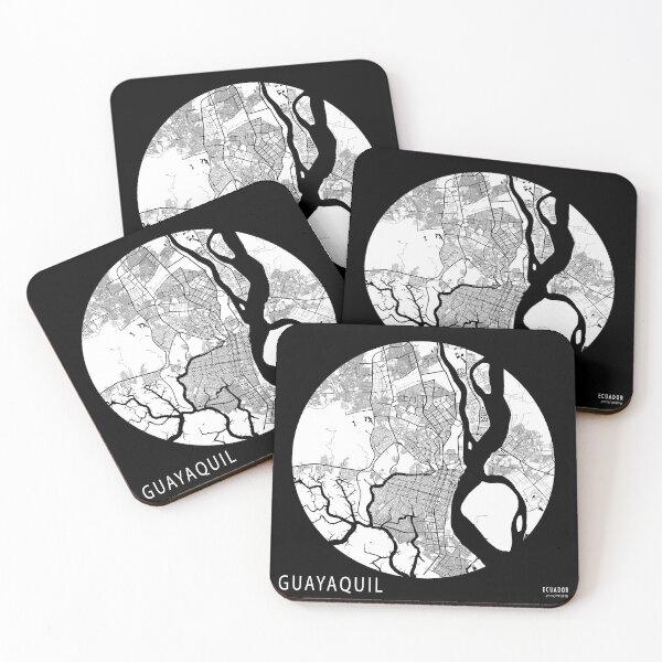 Item preview, Guayaquil City Map Ecuador - Full Moon designed and sold by deMAP.