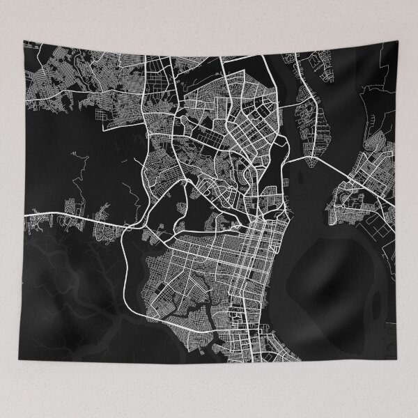 Item preview, Guayaquil City Map Ecuador - Full Moon designed and sold by deMAP.