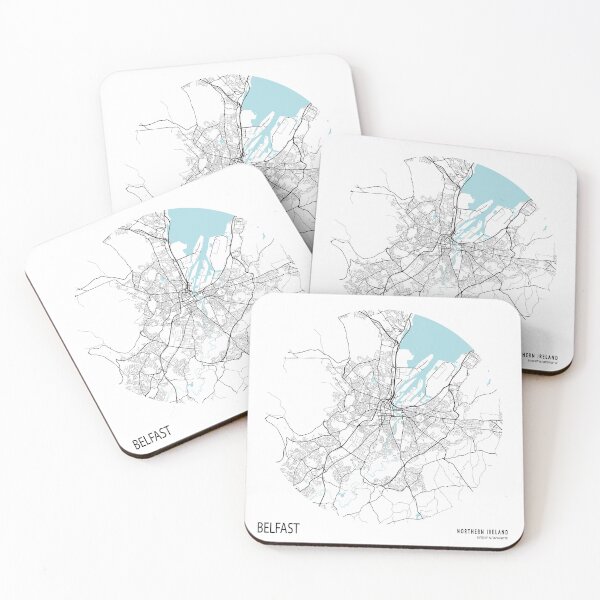 Item preview, Belfast City Map of Northern Ireland - Circle designed and sold by deMAP.