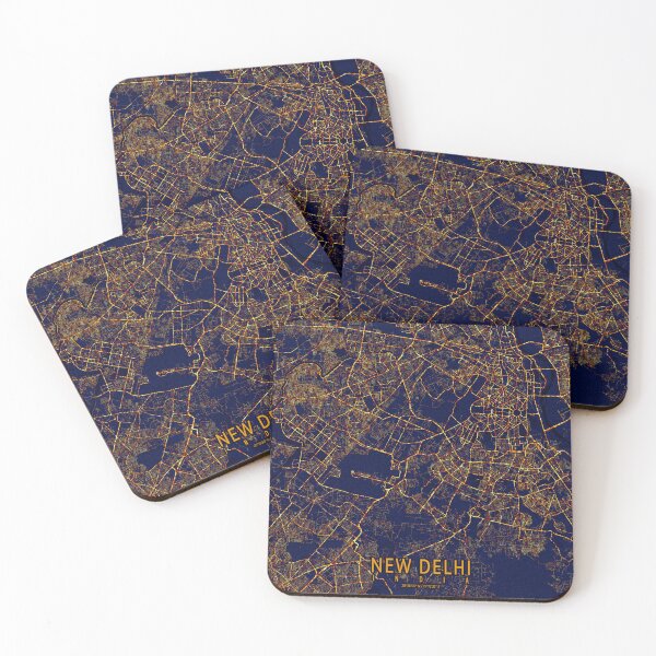 Item preview, New Delhi City Map of India - Night designed and sold by deMAP.