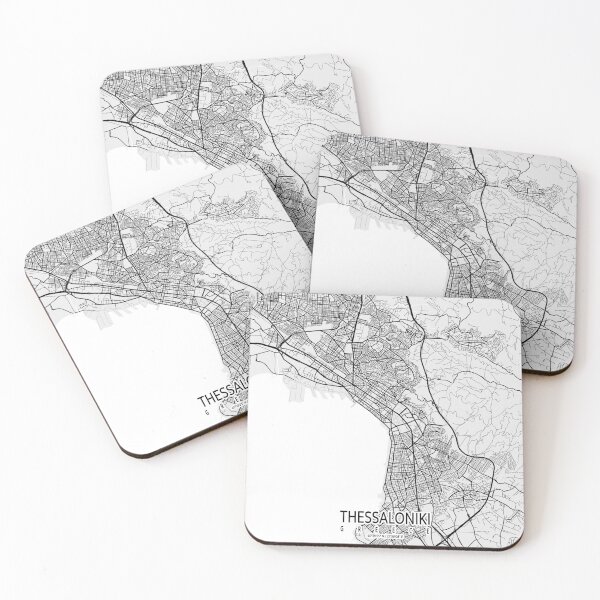 Item preview, Thessaloniki City Map of Greece - Light designed and sold by deMAP.