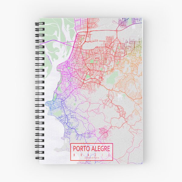 Item preview, Porto Alegre City Map of Brazil - Colorful designed and sold by deMAP.