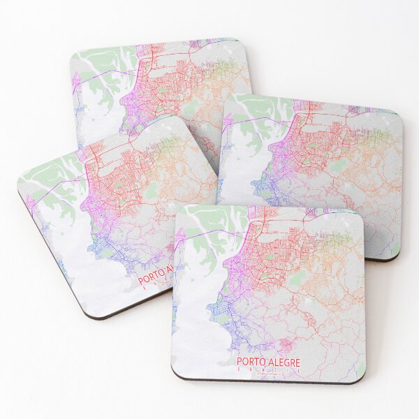 Item preview, Porto Alegre City Map of Brazil - Colorful designed and sold by deMAP.