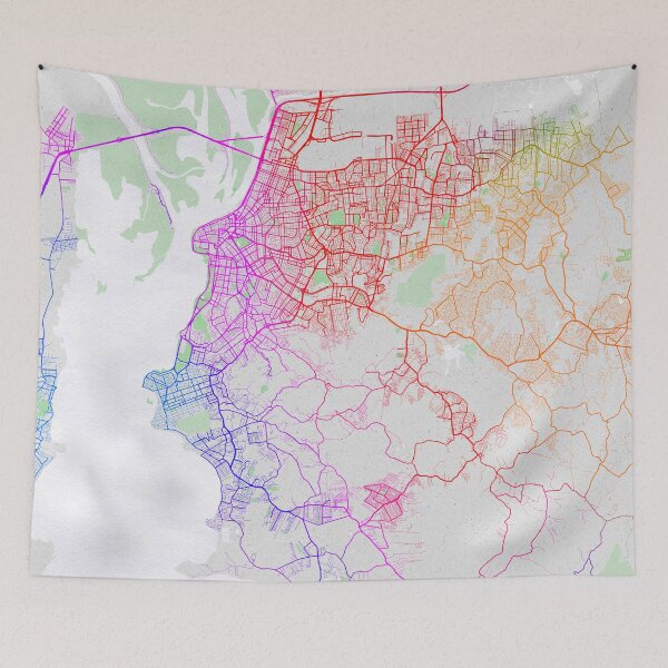 Item preview, Porto Alegre City Map of Brazil - Colorful designed and sold by deMAP.