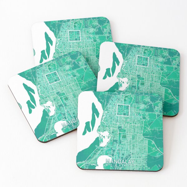 Item preview, Mandalay City Map of Myanmar - Watercolor designed and sold by deMAP.