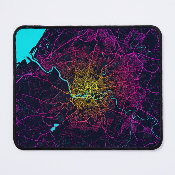 Item preview, Bristol City Map of England - Neon designed and sold by deMAP.
