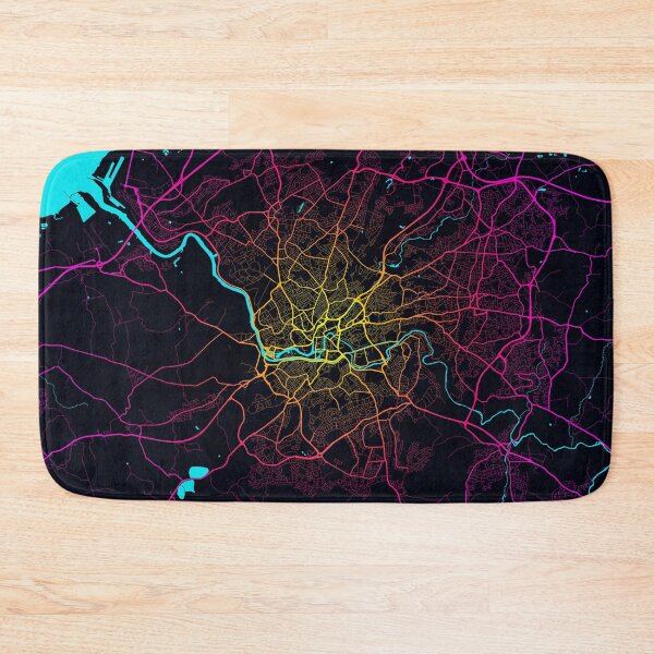 Artikelvorschau, Bristol Stadtplan von England - Neon entworfen und verkauft von deMAP.