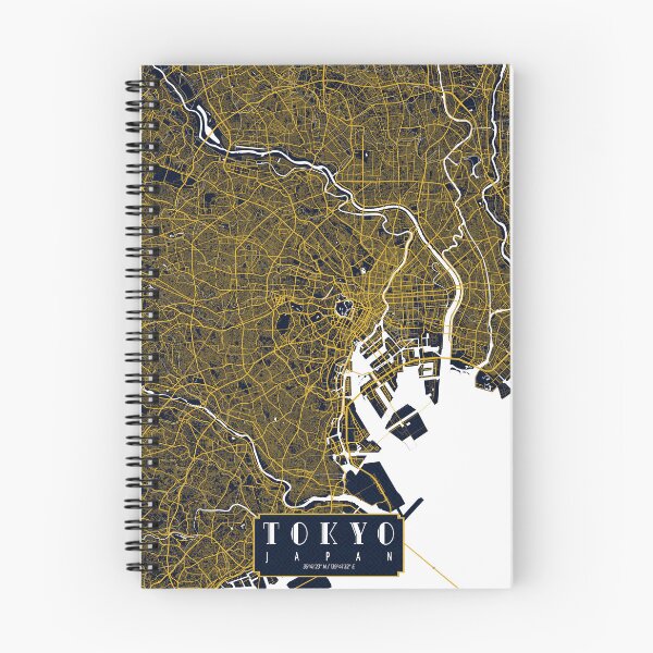 Item preview, Tokyo City Map of Japan - Gold Art Deco designed and sold by deMAP.