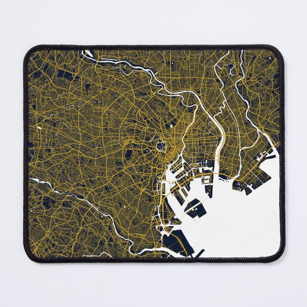 Item preview, Tokyo City Map of Japan - Gold Art Deco designed and sold by deMAP.