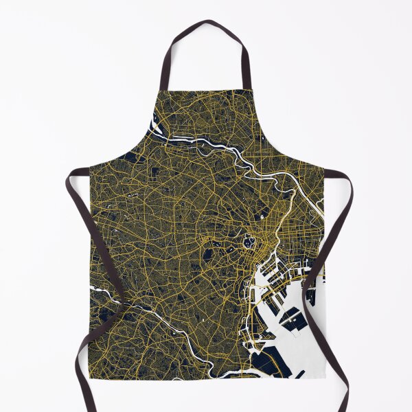 Item preview, Tokyo City Map of Japan - Gold Art Deco designed and sold by deMAP.