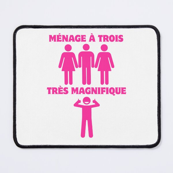 Item preview, Ménage à Trois Très Magnifique – Threesome Humor designed and sold by UNK-Fatigues.