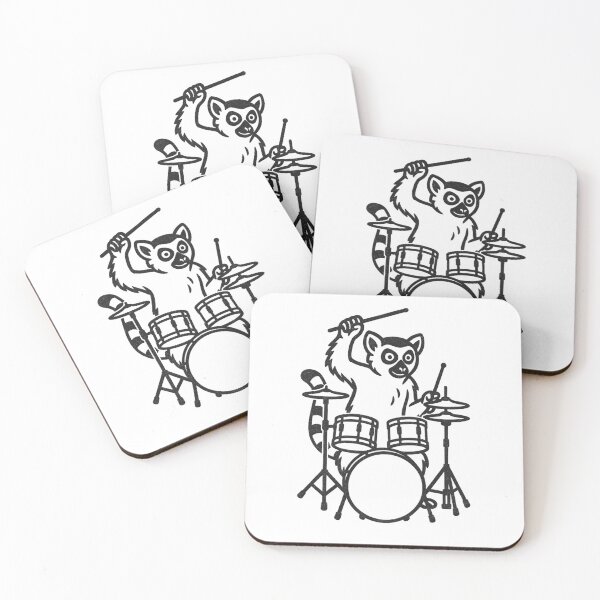 Item preview, Funny Lemur Drummer Drumming Drums Music Lover Boys Girls designed and sold by rafaeltto.