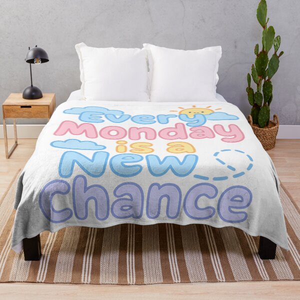 Item preview, Every Monday is a New Chance – Motivational Quote designed and sold by Infinity Drip Design.