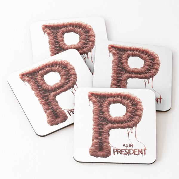 Item preview, P as in president dark theme cynical political alphabet designed and sold by dark alphabet.