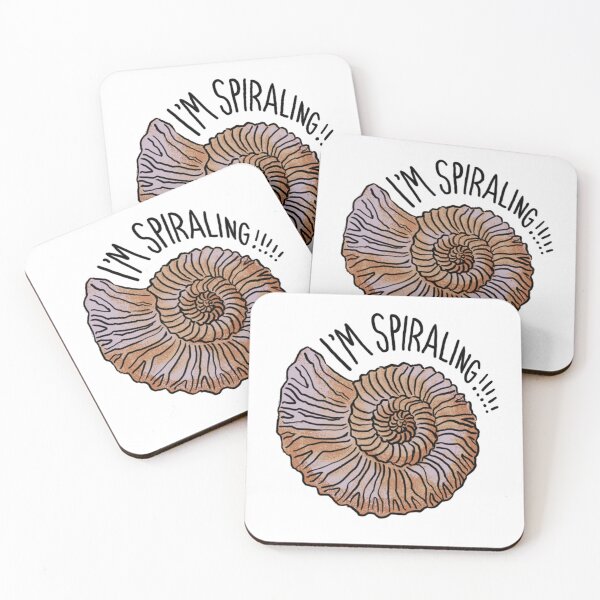Item preview, I'm Spiraling Ammonite Fossil designed and sold by Cavewhales.