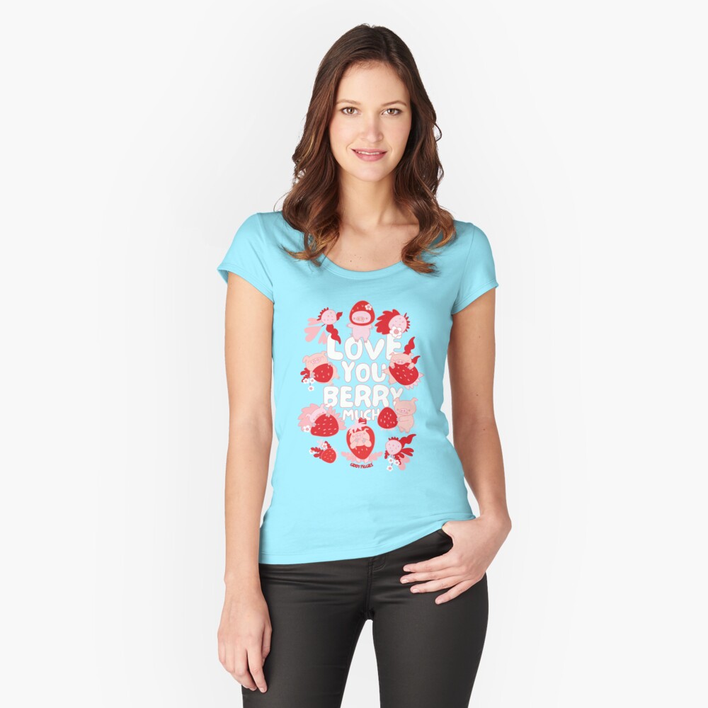 Item preview, Fitted Scoop T-Shirt designed and sold by loopcreations.