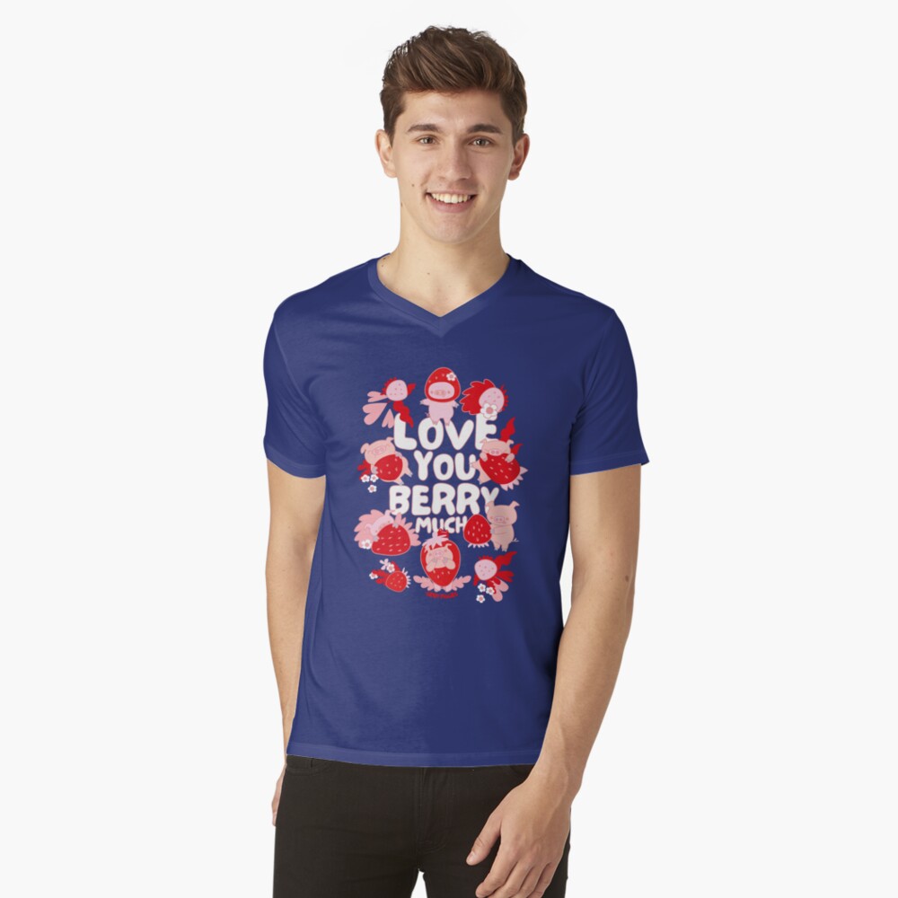 Item preview, V-Neck T-Shirt designed and sold by loopcreations.