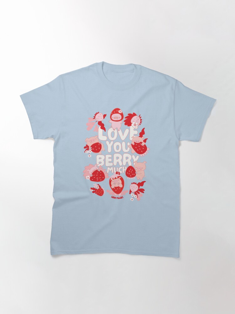 Thumbnail 3 of 7, Classic T-Shirt, Giddy Piggies Love You Berry Much designed and sold by loopcreations.