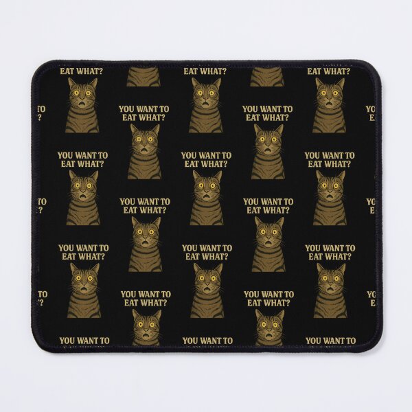 Item preview, Funny Pride Shocked Cat "You Want to Eat What?" LGBTQ+ designed and sold by TheTrendsDesk.